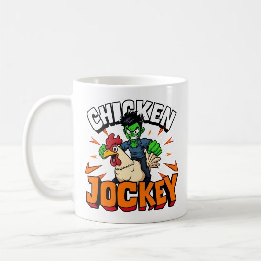 kippejockey koffiemok (Links)