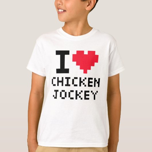 kippejockey t-shirt (Voorkant)
