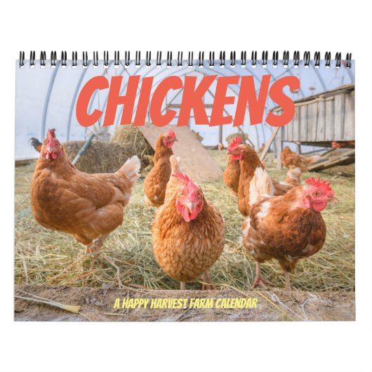 Kippen 2019 - Happy Harvest boerderij Kalender (Hoes)