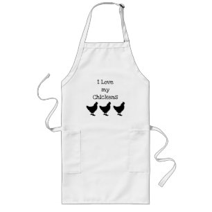 "Kippen" Apron Lang Schort