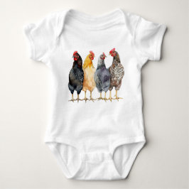 Kippen Baby Boer Bodysuit, Country Peuter T-shirt