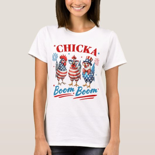 Kippen Boem Boem T-shirt (Voorkant)