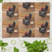 Kippen - Boerderij Life Series Keukenhanddoek (Gevouwen)