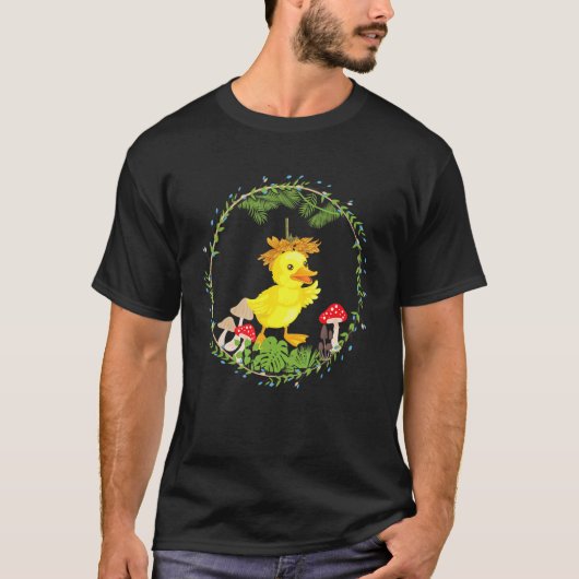 kippen boshuisje t-shirt (Voorkant)