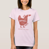 Kippen Bruiloft T-shirt Voor Vrouwen (Voorkant)