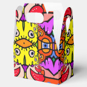 Kippen & Chili Peppers Gable Favor Box Bedankdoosjes (Geopend)