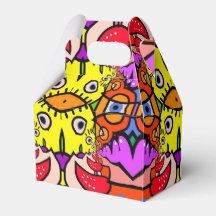 Kippen & Chili Peppers Gable Favor Box