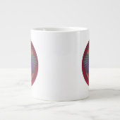 Kippen cirkelontwerp grote koffiekop (Voorkant)