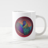 Kippen cirkelontwerp grote koffiekop (Rechts)