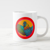 Kippen cirkelontwerp grote koffiekop (Rechts)