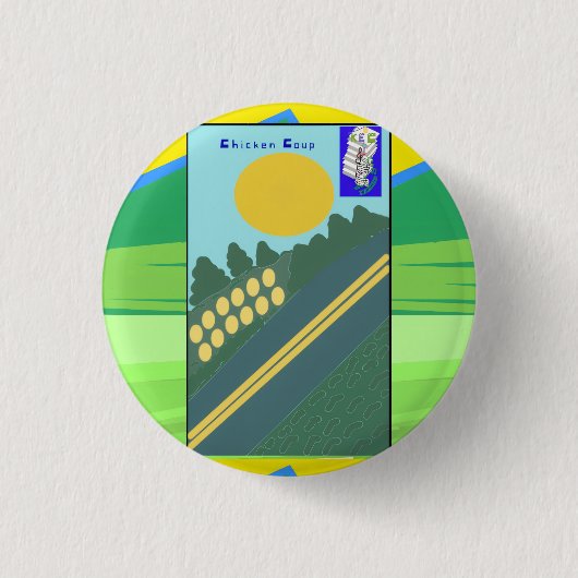 Kippen Coup Ronde Button 3,2 Cm (Voorkant)
