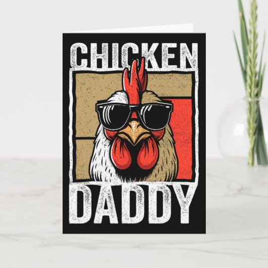 Kippen Daddy Haan Boer Grappige Vaderdag Voor Kaart (Voorkant)
