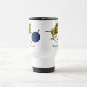 Kippen die een reismok breien reisbeker (Center)