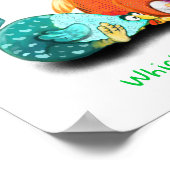 Kippen die op eieren wachten tot de Poster gespann (Hoek)