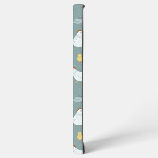 Kippen dromen in de Coop in Blauwgroen Samsung Galaxy Hoesje (Linkerkant)