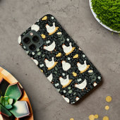 Kippen dromen in de Coop in Zwart Case-Mate iPhone Case