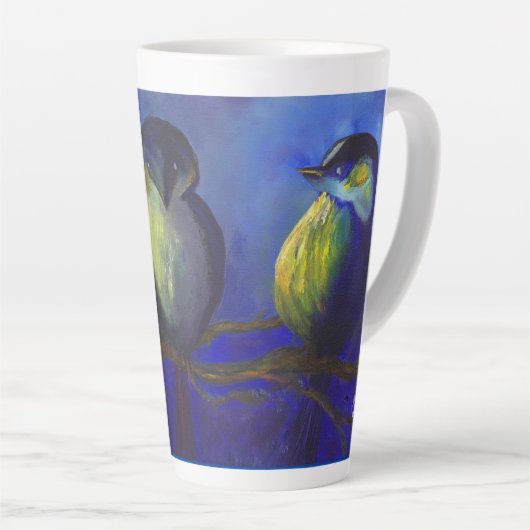 Kippen "een chillin" latte mok (Rechterhoek)