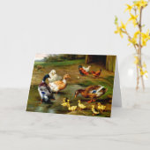 Kippen, eenden en slangen op het Boerderij Kaart (Gele Bloem)