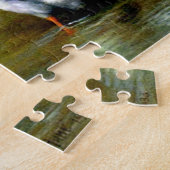 Kippen, eenden en slangen op het Boerderij Legpuzzel (Zijkant)