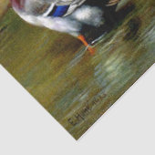 Kippen, eenden en slangen op het Boerderij Tissuepapier (Detail)