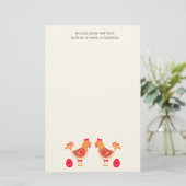 Kippen Eieren Blanco Persoonlijke Briefpapier (Staand voorkant)