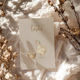 kippen en eieren Country Boerderij Feestdagenkaart