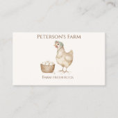  kippen en eieren Country Boerderij Visitekaartje (Voorkant)