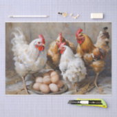 Kippen en Eieren Decoupage Tissuepapier (Craft)
