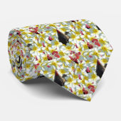 kippen en Frangipani-bloemen, Stropdas (Opgerold)