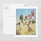 kippen en gans briefkaart (Voorkant / Achterkant)