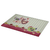 Kippen en Haan Rustiek Ontwerp Snijplank (Hoek)