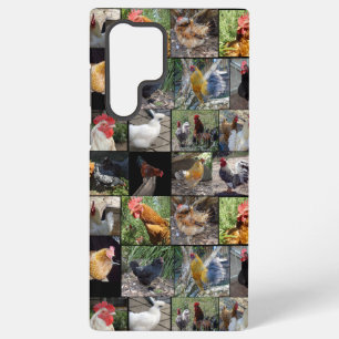 Kippen En Hanen Fotocollage, Samsung Galaxy Hoesje