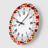 Kippen en harten Country boerderij keuken Grote Klok (Hoek)