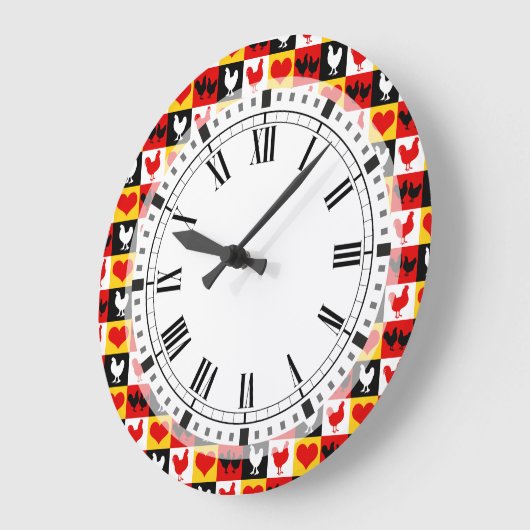 Kippen en harten Country boerderij keuken Grote Klok (Hoek)