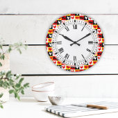 Kippen en harten Country boerderij keuken Grote Klok