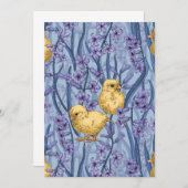 Kippen en hyacinten op hemelsblauw (Voorkant / Achterkant)