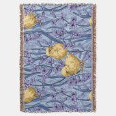 Kippen en hyacinten op hemelsblauw deken (Voorkant Verticaal)