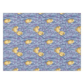 Kippen en hyacinten op hemelsblauw tafelkleed (Voorkant (Horizontaal))