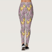 Kippen en hyacinten op roze leggings (Achterkant)