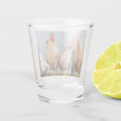 kippen en kippen shot glas (Achterkant)