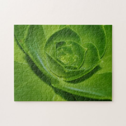 Kippen en kuikens Succulent Cactus Green Puzzel Legpuzzel (Horizontaal)