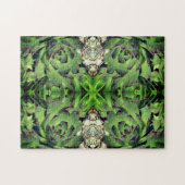 Kippen en kuikens tuin succulent close up Abstract Legpuzzel (Horizontaal)