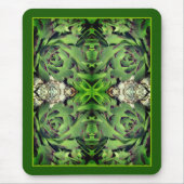 Kippen en kuikens tuin succulent close up Abstract Muismat (Voorkant)