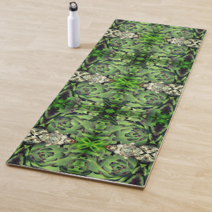Kippen en kuikens tuin succulent close up Abstract Yogamat