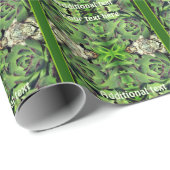 Kippen en kuikens tuin succulent gepersonaliseerd cadeaupapier (Rol Hoek)