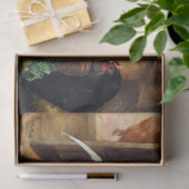  kippen en roosters plakpapier tissuepapier (Geschenk)