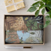 kippen en roosters plakpapier tissuepapier (Geschenk)