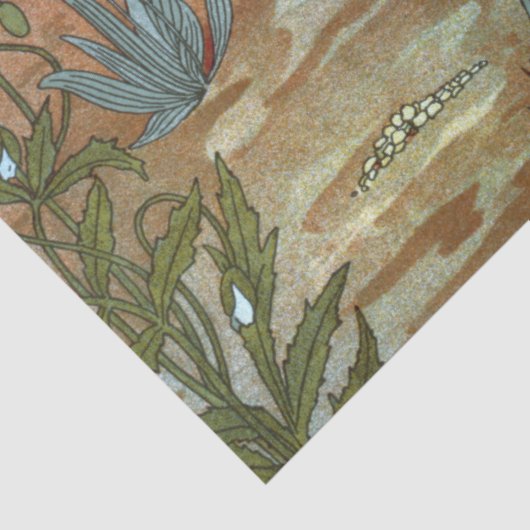 kippen en roosters plakpapier tissuepapier (Detail)