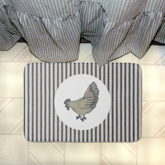  kippen en schoppenstelen badmat