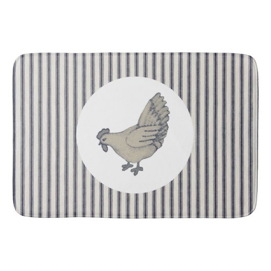  kippen en schoppenstelen badmat (Voorkant)